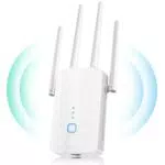 Meetown WLAN Repeater Ultraxtender 1200Mbit/s Dualband mit WPS, Gigabit-LAN, AP Modus
