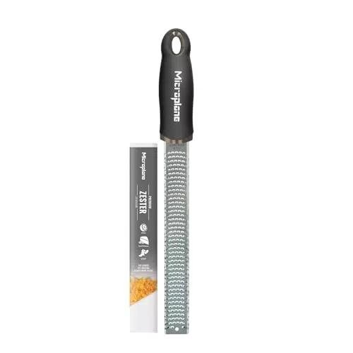 Microplane Zester Küchenreibe für Zitrusfrüchte, Hartkäse, Ingwer, Schokolade, Muskat