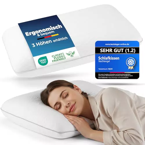 Nachtengel Ergonomisches Memory Foam Nackenstützkissen Orthopädisches Kissen