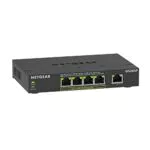 NETGEAR GS305 LAN Switch 5 Port - Gigabit Ethernet Hub, Metallgehäuse - Schwarz