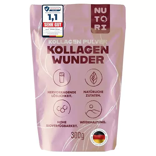 NUTORI Kollagenpulver - Hochwertiges Kollagen Hydrolysat mit optimaler Bioverfügbarkeit