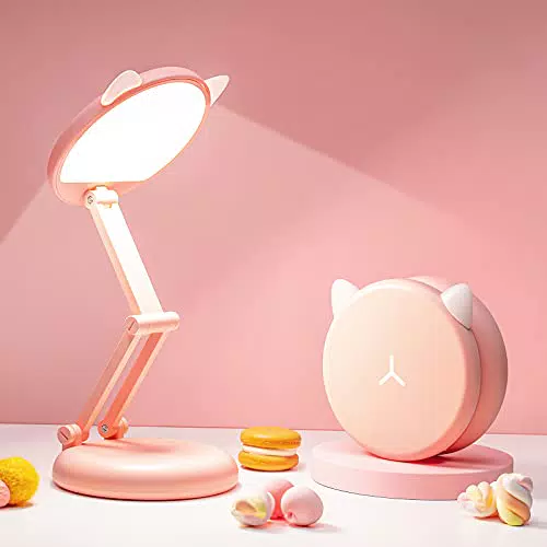 One Fire Schreibtischlampe Kinder Faltbar Tragbar Nachttischlampe Leselampe Mädchen