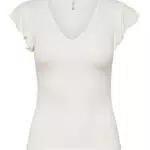 ONLY Onlbelia Damen Top Mit Cap Ärmeln