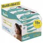 Pampers Aqua Soft Touch Baby Feuchttücher Mit Weicher Textur Und 99% Wasser Lotion