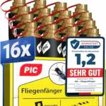 PIC Fliegenfänger Fliegenfalle Ohne Chemie Für Innen Klebestreifen Gegen Fliegen