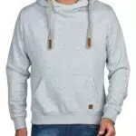 riverso Hoodie Herren Regular Fit RIVNiklas Kapuzenpullover Pullover Cross-Over-Kragen Rot 4XL )