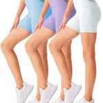 Roself Moment Mädchen Shorts 4in Stretch Kurze Leggings High Waist Radlerhose Kinder
