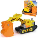 Rubble & Crew Extragroßer 2-in-1 Premium-Bagger und Planierraupe mit Rubble Figur