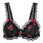 Satini Sissy Rüschen Spitze Tailliertes Satin Bralette BH Damen Lingerie