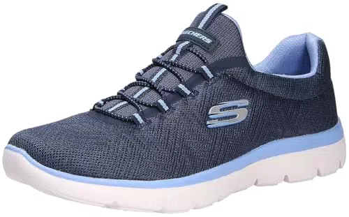 Skechers Damen Sneaker mit Marineblauem Strickmuster