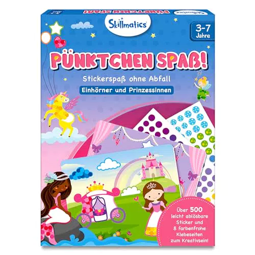Skillmatics Bastelaktivität Stickerkunst Prinzessin und Einhorn Geschenk Kinder 3-7