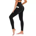 TNNZEET High Waist Leggings Damen Schwarz Leggins Elastische für Sport Gym