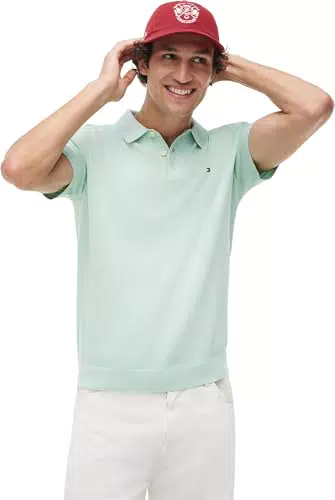 Tommy Hilfiger Herren Poloshirt Essential aus Baumwolle Kurzarm