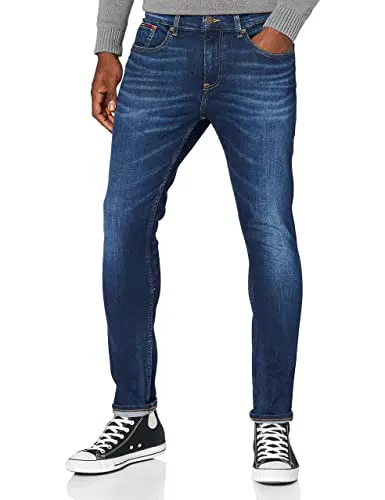 Tommy Jeans Herren Jeans Hose Austin Slim Tapered Stretch