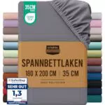 Utopia Bedding Spannbettlaken Oeko-Tex Zertifiziert Gebürstete Mikrofaser