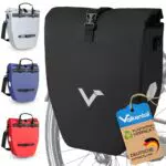 Valkental Gepäckträgertasche - Wasserdichte Fahrradtasche mit Reflektoren