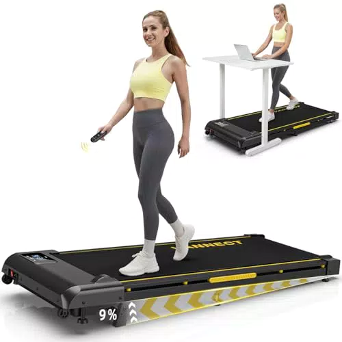 VANNECT Walking Pad Laufband für Zuhause mit Steigung und LED-Display, 2,75HP