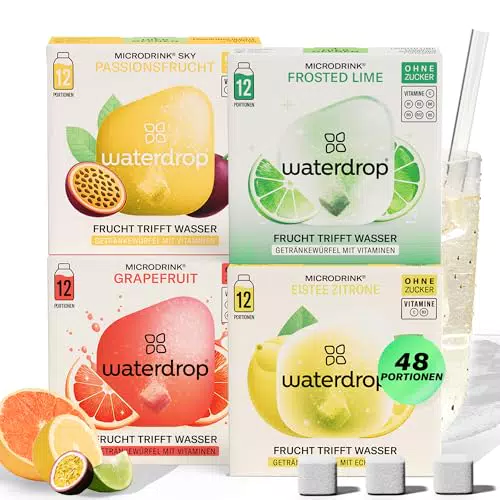 waterdrop® Microdrink Set – Zuckerfreies Getränkpulver mit Vitaminen für Wasser