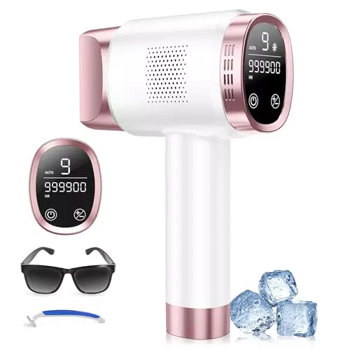 IPL Haarentfernung Gerät mit Eiskühlsystem und LCD-Touchscreen für Frauen und Männer