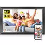 FRAMEO Digitaler Bilderrahmen WLAN 10,1 Zoll mit 32GB Speicher und Touchscreen