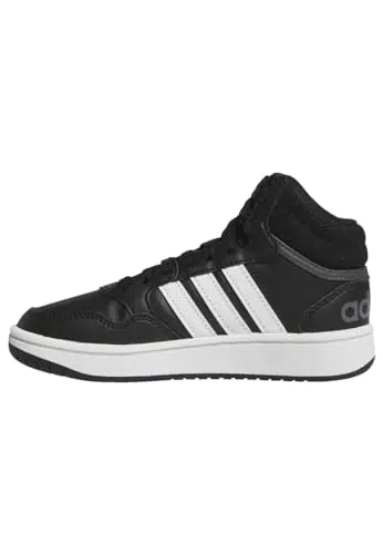 adidas Hoops Mid Basketball Shoe, core Black/FTWR White/Grey six