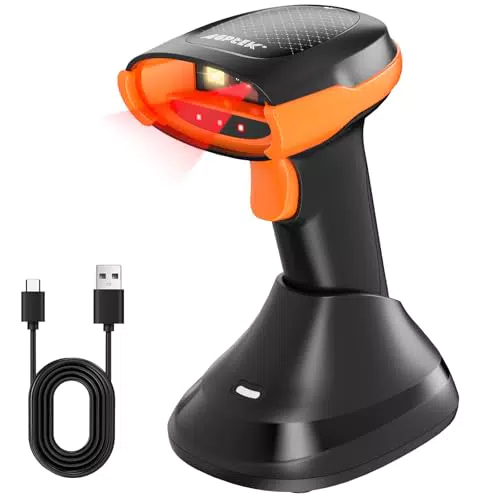 AGPTEK Bluetooth 2.4GHz Barcode Scanner 2D/1D QR Code Kabellos Einzelhandel Lager