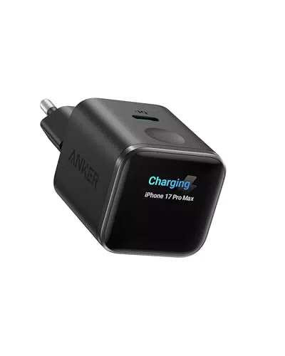 Anker Nano 45W USB-C Ladegerät mit Display, GaN Schnellladegerät für iPhone, iPad, MacBook