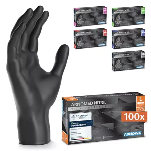 ARNOMED Einweghandschuhe Nitrilhandschuhe Puderfrei Latexfrei Einmalhandschuhe