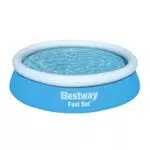 Bestway Fast Set Aufstellpool ohne Pumpe Rund TriTech-Material Selbstaufbauend