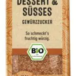 BioWagner Bio Gewürzzucker für Dessert und Porridge aus natürlichen Bio-Zutaten