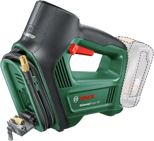 Bosch EasyPump Elektrische Fahrradluftpumpe mit Autostop-Funktion - Wiederaufladbar über USB-C