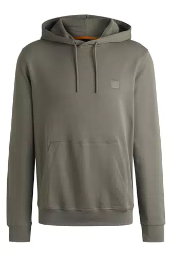 BOSS Herren Wetalk Hoodie aus Baumwoll-Terry mit Logo-Aufnäher Dunkelblau M
