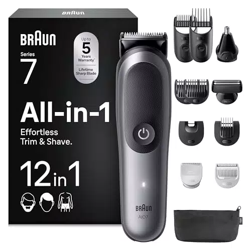Braun All-in-One Trimmer Set AIO7565 – Bart-, Haar- & Nasenhaartrimmer wasserdicht