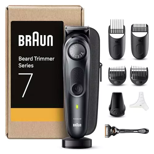 Braun Barttrimmer Series 7 Elektrischer Bartschneider Herren ProBlade Wasserdicht