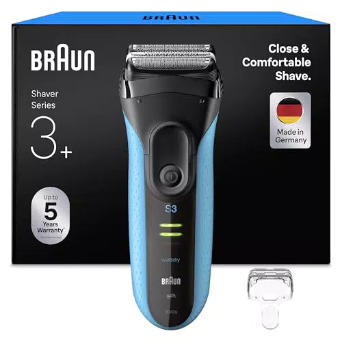 Braun Series 3 Rasierer Herren Elektrisch, 3 Flexible Klingen, MicroComb, Präzisionstrimmer