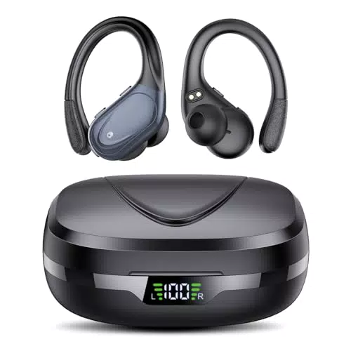 Bluetooth Kopfhörer Sport, Kabellose In-Ear Kopfhörer mit Deep Bass und ENC Mikrofon