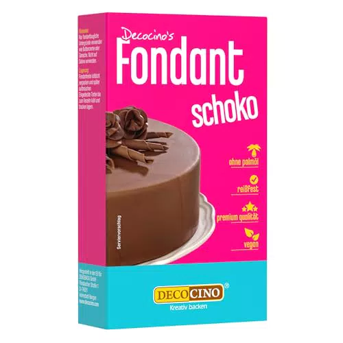 Decocino Fondant Schoko Vegan Palmölfrei Zum Verzieren Von Kuchen Und Cupcakes