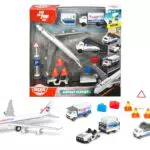 Dickie Toys 186390 Flughafen Spielzeugset mit Autos Flugzeug Zubehör für Kinder