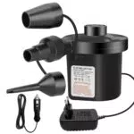 Jsdoin Elektrische Luftpumpe 2 in 1 Aufblasbar und Luftablass für Luftmatratze Boot Pool