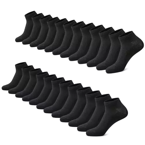 FALARY Sneaker Socken für Herren und Damen - Hochwertige Baumwoll-Halbsocken
