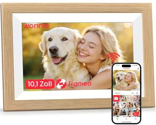 Frameo Digitaler Bilderrahmen 10,1 Zoll mit Touchscreen und 32GB Speicher