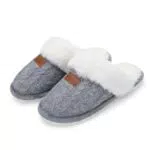 Fuzzy Hausschuhe Damen Mit Memory-Schaum Und Weichem Kunstfellfutter