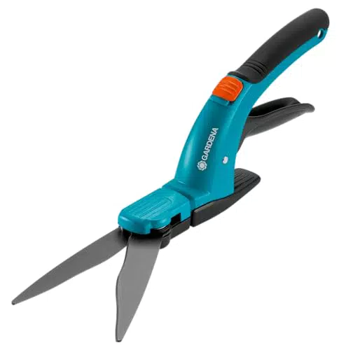 Gardena Comfort Grasschere: Hochwertige Schere mit Wellenschliff-Schneidmesser