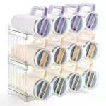 Gracenal Flaschenhalter Stapelbar Flaschenregal Küchen Organizer Weinregal Zubehör