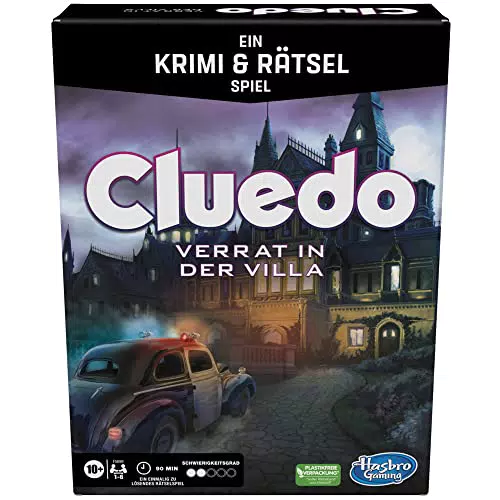Hasbro Cluedo Verrat in der Villa, EIN Krimi- und Rätselspiel