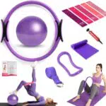 Helisan Pilates Ring Set Heimtraining Kit Für Frauen Mit Zubehör Und Fitness Guide