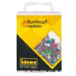 Idena Buntkopfnadeln Rund Sortiert