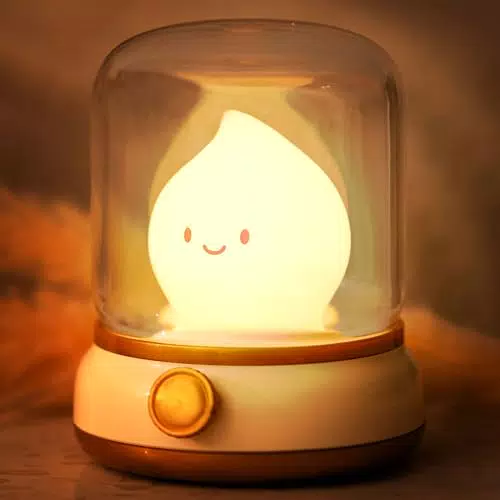 IHALO Nachtlicht Kinder Dimmbar Kabellos mit Timer Wiederaufladbar Tischlampe