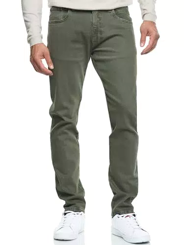 Indicode INSamario Herren Jeanshose aus 99% Baumwolle mit 5 Taschen