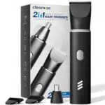 Intimrasierer Mann 2-in-1 mit Nasenhaartrimmer, Körperrasierer Herren, Wasserdicht